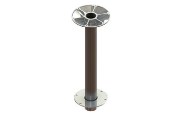 Image of TACO Marine 28.625in High Table Pedestal Post For 3in Base And Support Ribbed, Z76-9271VEL28.63-1
