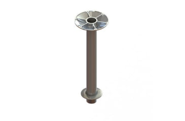 Image of TACO Marine 28.625in High Table Pedestal Post For 3in Base And Support Ribbed, Z76-9271VEL28.63-1