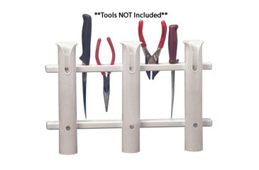 Image of TACO Marine 3-Rod Poly Rod Rack - White 45923
