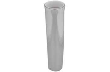 Image of TACO Marine Flared Weld-On Rod Holder 9-3/4"L x 1-3/4"ID - White Liner Polished Finish 59551