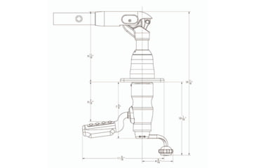 Image of TACO Marine Maine Grand Slam 390 Mount For 1.5in Outrigger, GS-390