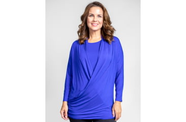 Image of Tactica Classy Concealment Two Piece Top, Blue, ExtraSmall, TT-SHR-TST521-BLU-XS
