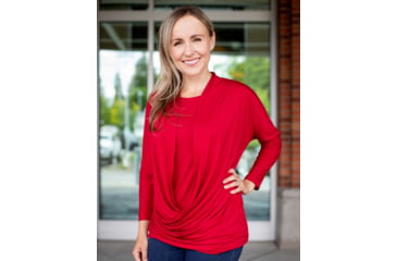 Image of Tactica Classy Concealment Two Piece Top, Wine, XXL, TT-SHR-TST521-WN-XXL