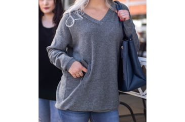 Image of Tactica Concealment Pro Merino Sweater - Womens, Grey, Large, TTSWTR2018M041801SDGYL