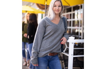 Image of Tactica Concealment Pro Merino Sweater - Womens, Grey, Large, TTSWTR2018M041801SDGYL