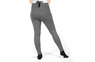 Image of Tactica Defense Fashion Athletic Concealed Carry Leggings, Grey, Medium, TT-ATHLGNG-GY-M