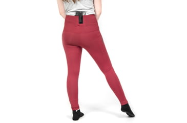 Image of Tactica Defense Fashion Athletic Concealed Carry Leggings, Merlot, 2XL, TT-ATHLGNG-MR-XXL