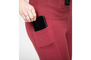 Image of Tactica Defense Fashion Athletic Concealed Carry Leggings, Merlot, 2XL, TT-ATHLGNG-MR-XXL