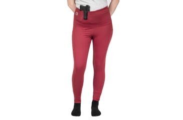 Image of Tactica Defense Fashion Athletic Concealed Carry Leggings, Merlot, 2XL, TT-ATHLGNG-MR-XXL
