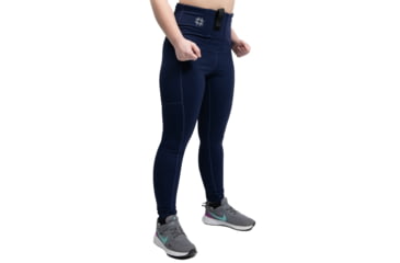 Image of Tactica Defense Fashion Athletic Concealed Carry Leggings, Subcompact, Micro, Navy, Small, TT-ATHLGNG-NV-S