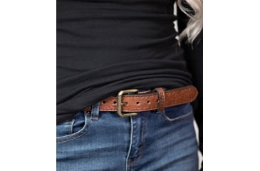 Image of Tactica Tactica, Gun Belt, Embossed, Large, 1-1/4in, Steel Core, Brown, TT-DB-EMSSD-BR-L-125-SC