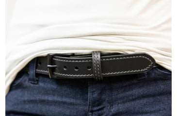 Image of Tactica Tactica, Gun Belt, Plain, 4x, 1-1/4in, Steel Core, Black, TT-DB-PLAIN-BK-4X-125-SC
