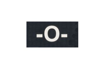 Image of Tactical Assault Gear IR Blood Type Patch O Negative Black 956167