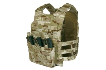 Image of Tactical Assault Gear Vanguard Skeletal Plate Carrier Set w/Cummerbund, Medium, Mc Arid 835904