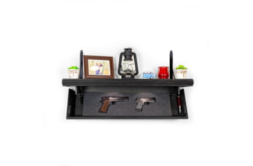 Image of Tactical Walls 825 Top Locking Shelf w/ Rope Trim, Standard Foam Gun Safe, Black, 0825TLBKRSMPLN52