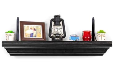 Image of Tactical Walls 825 Top Locking Shelf w/ Rope Trim, Standard Foam Gun Safe, Black, 0825TLBKRSMPLN52