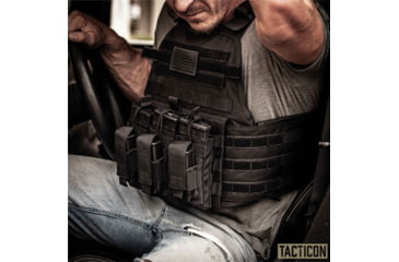 Image of Tacticon Armament BattleVest Plate Carrier, Black, BV-REG-BK