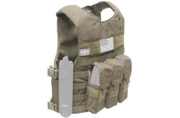 Image of TAG Combat Aggressor Armor Carrier Vest - Sm/Md, Coyote Tan