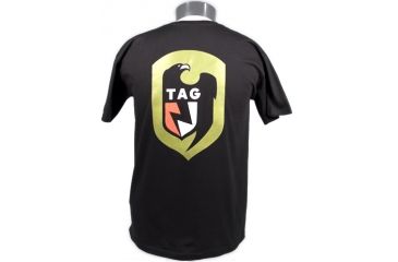 Image of Tactical Assault Gear TAG Logo Tee Shirt Black - Back