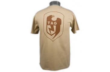 Image of Tactical Assault Gear TAG Logo Tee Shirt Tan - Back