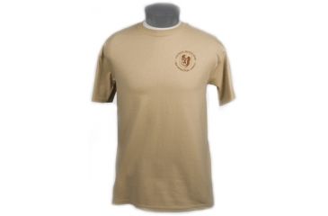 Image of Tactical Assault Gear TAG Logo Tee Shirt Tan - Front