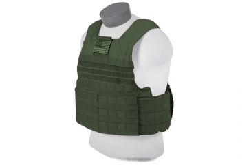 Image of Tactical Assault Gear Rampage Releasable Armor Carrier, Large, Extra Large - Ranger Green 812899