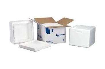 Image of Tegrant Thermosafe ThermoSafe Insulated Shippers, Expanded Polystyrene, ThermoSafe Brands 324UPS Assembled Foam Unit In Corrugated Carton