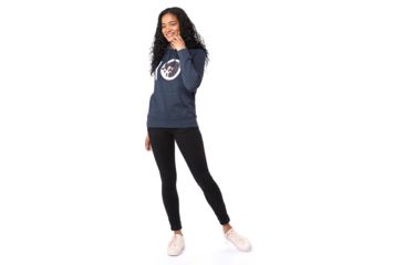 Image of Tentree Bough Ten Fleece Hoodie, Womens, Outer Space, Extra Small, FA18-WFWBH-BLU-XS