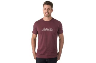 Image of Tentree Bryce Organic T-Shirt, Mens, Catawba Grape, L SP18-MJBRY-RED-L
