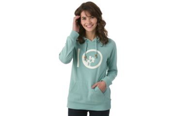 Image of Tentree Classic Ten Hoodie Fleece Hoodie, Womens, Aquifer, XS SP18-WFVIN-GRN-XS