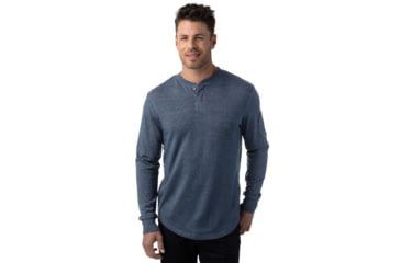 Image of Tentree Dakar Tencel French Terry Long Sleeve, Mens, Vintage Indigo, S SP18-MLDAK-BLU-S