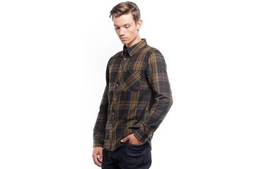 Image of Tentree Fergus Long Sleeve Flannel Button Up Shirt - Mens