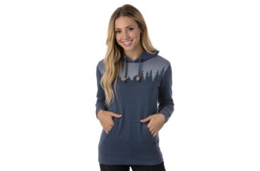 Image of Tentree Juniper Fleece Hoodie, Womens, Vintage Indigo, M SP18-WFJUN-BLU-M