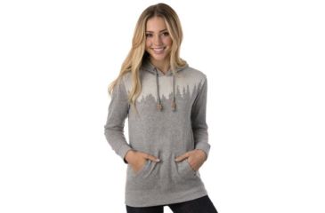Image of Tentree Juniper Fleese Hoodie, Womens, Lunar Rock, 2XL, FA18-WFJUN-GRY-XXL