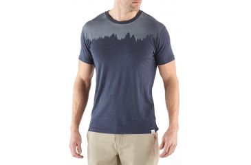 Image of Tentree Juniper Short Sleeve Tee - Men's-Blue Shadow-Large