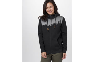 Image of Tentree Juniper Zip Hoodie - Womens, Meteorite Black Heather, L, TCW1760-0451-L