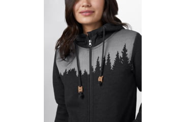 Image of Tentree Juniper Zip Hoodie - Womens, Meteorite Black Heather, L, TCW1760-0451-L