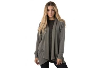 Image of Tentree Moonglade French Terry Cardigan, Womens, Castor Gray, XS SP18-WFMOO-GRN-XS