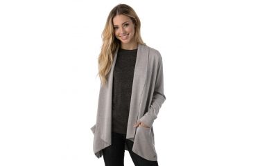 Image of Tentree Moonglade French Terry Cardigan, Womens, Lunar Rock, S SP18-WFMOO-GRY-S