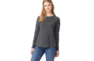 Image of Tentree Morgen Loose Knit Long Sleeve, Womens, Meteorite, Extra Small, FA18-WLMOR-BLK-XS