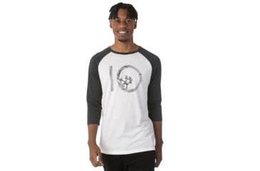 Image of Tentree Planters Tri-blend 3.25 Sleeve, Mens, White/Phantom, XXL SP18-MLPLA-WHT-XXL