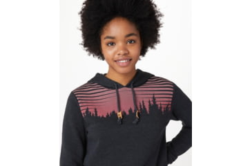 Image of Tentree Sunset Juniper Hoodie - Womens, Meteorite Black Heather, L, TCW1783-0451-L