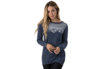 Image of Tentree Twilight Fleece Crew, Womens, Vintage Indigo, S SP18-WFTWI-BLU-S