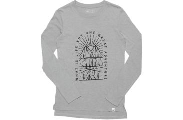 Image of Tentree What Is Life Long Sleeve T-shirt, Womens, Lunar Rock, Extra Small, FA18-WLWHA-GRY-XS