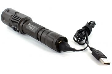 Image of Lightstar Tactical TDR-2 Rechargable Flashlight, Stealth Grey TLF-TDR-2