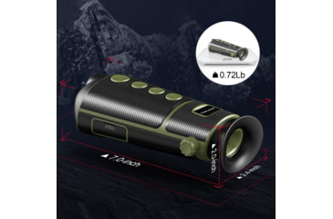 Image of Teslong TTS260 4x Night Vision Thermal Imaging Monocular, Black / Mettalic Grey, TTS260