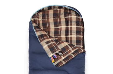 Image of TETON Sports Celsius Junior 20 F Sleeping Bag for Kids, Blue/Brown, Junior, 1051L