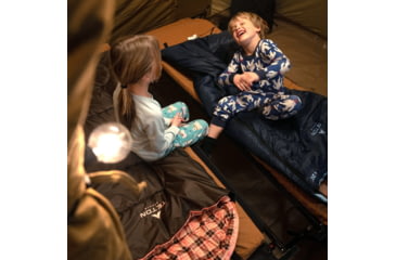 Image of TETON Sports Celsius Junior 20 F Sleeping Bag for Kids, Blue/Brown, Junior, 1051L