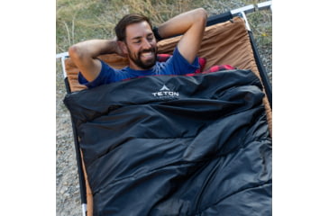 Image of TETON Sports Celsius XXL 0 F Sleeping Bag, Left Zipper, Black/Red, 2XL, 101L