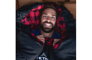 Image of TETON Sports Celsius XXL 0 F Sleeping Bag, Left Zipper, Black/Red, 2XL, 101L